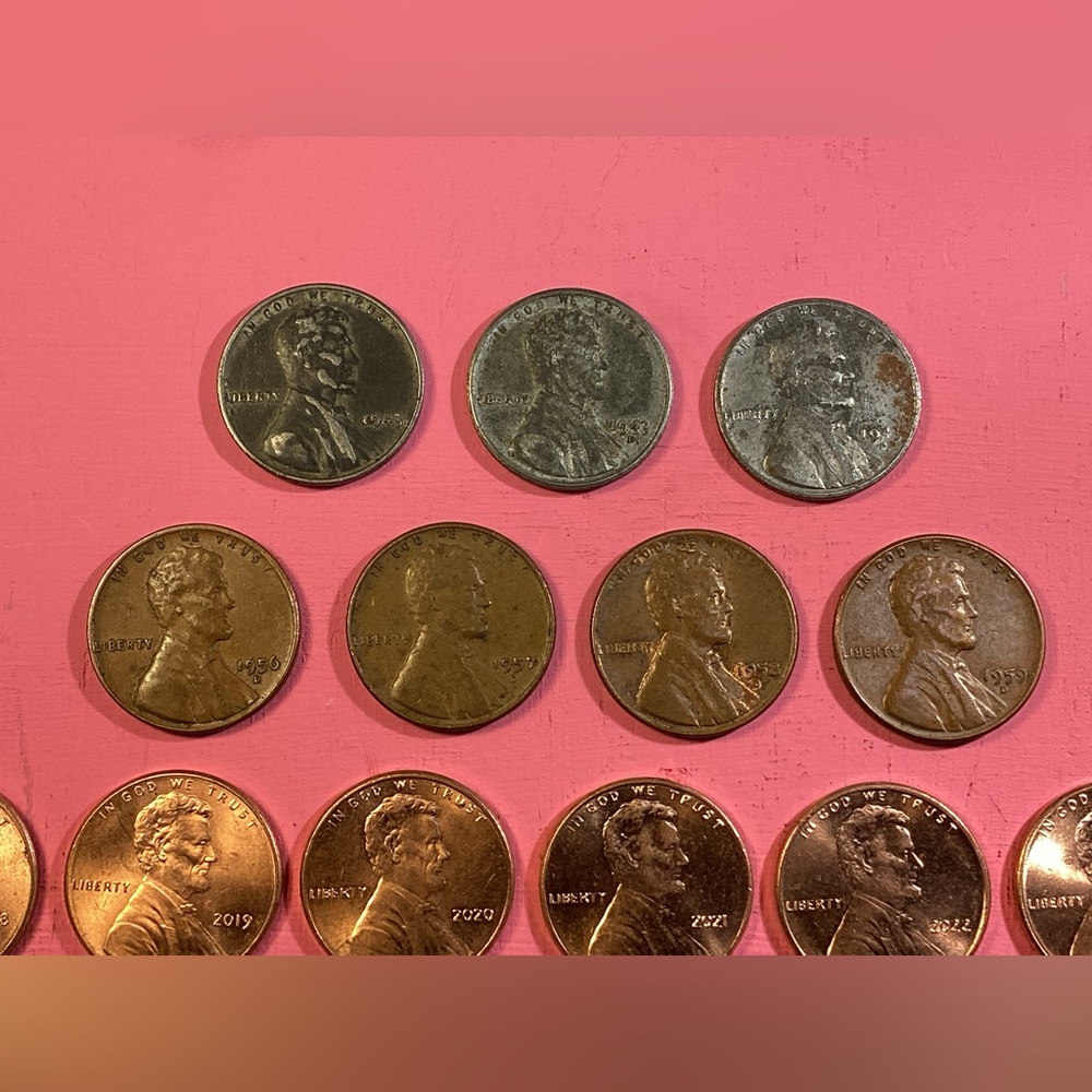 ⚫️ Vintage - All 3 Mints - 1943 Steel Pennies - War Time Wheaties - Collectible - Picture 4 of 16